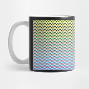 Chevron print, ombre effect, geometric shapes Mug